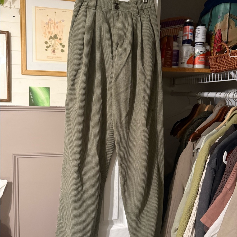 Olive Green Corduroy trousers